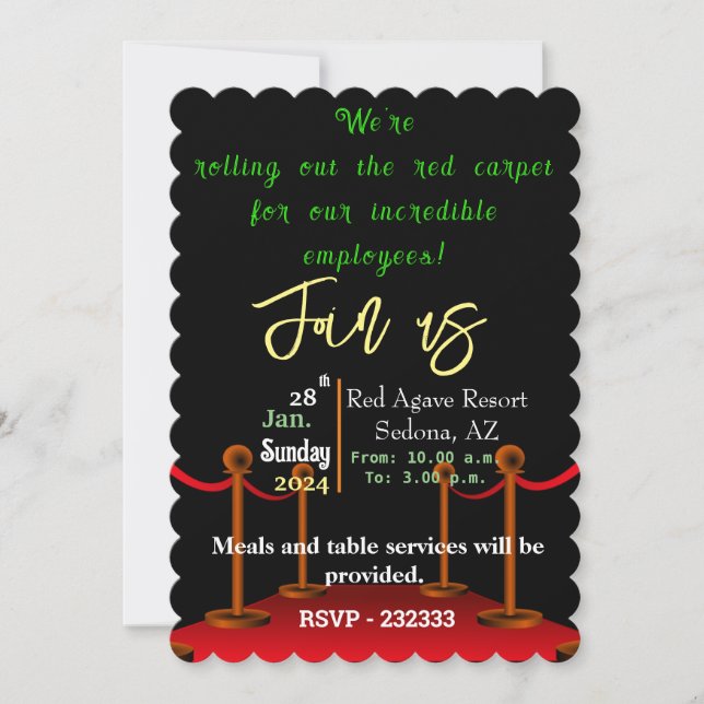 Office party invitation (Front)