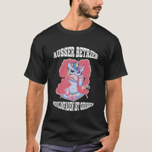 Office Patience Thread Cracked Office Work Unicorn T-Shirt