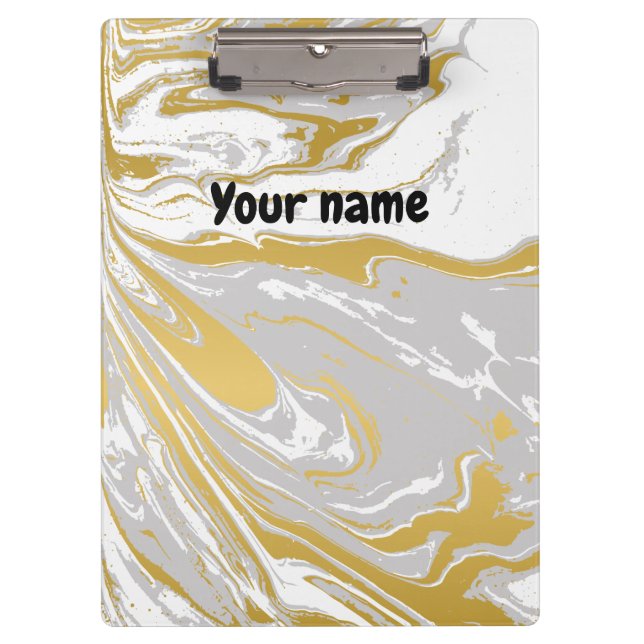 Office personalised marble clipboard (Front)