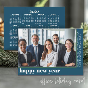 Office Photo Offset - New Year 2027 Calendar Holiday Card