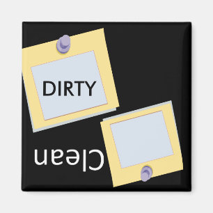 office post it clean-dirty Dishwasher Magnet