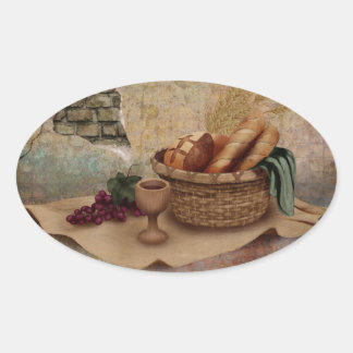 Office Products - The Bread of Life Oval Sticker