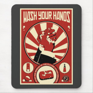Office Propaganda: Wash your hands Mouse Mat