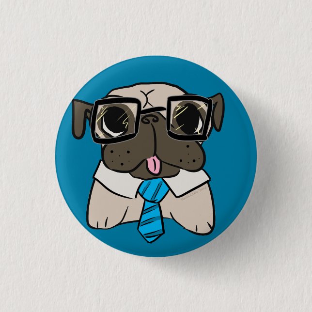 Office Pug Buttons (Front)