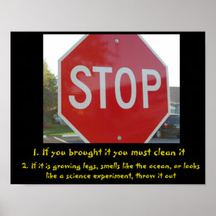 Office refrigerator poster