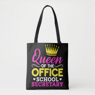 Office School Secretary Queen Women Tote Bag