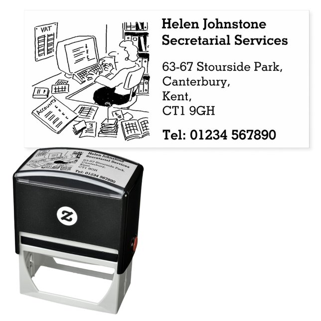 Office & Secretarial Services Business Self-inking Stamp (Creator Uploaded)