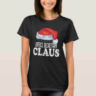Office Secretary Claus Christmas  Matching Costume T-Shirt