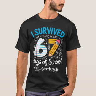 Office Secretary Survived 67 Days Of School Humor T-Shirt