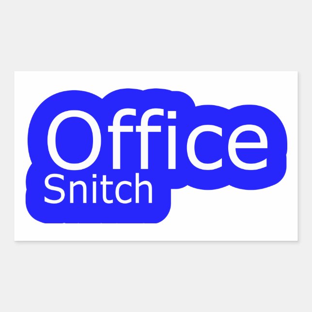 Office Snitch | Office Humour |  Rectangular Sticker (Front)