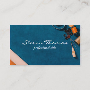 Office Space Blue Texture Background Business Card