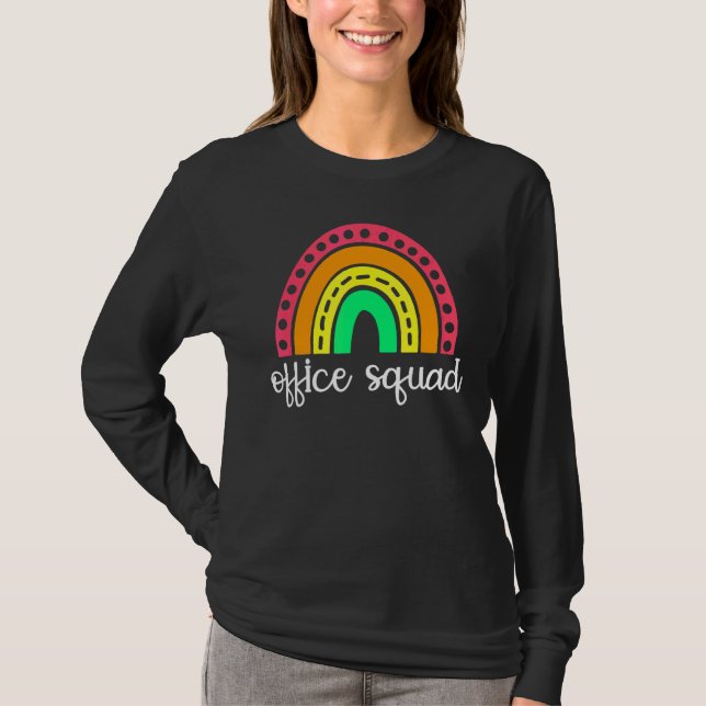 Office Squad Administrative  Assistant School Secr T-Shirt (Front)