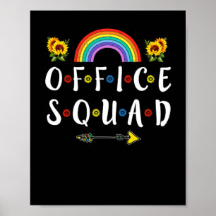 Office Squad School Secretary Administrative Poster