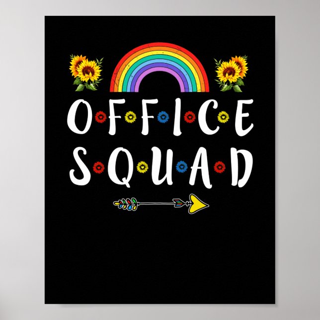Office Squad School Secretary Administrative Poster (Front)