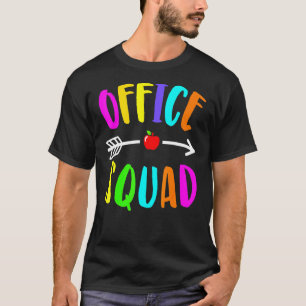 Office Squad Staff Admin Back To School Secretary T-Shirt