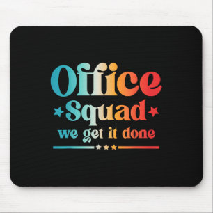 Office Squad We Get It Done Vintage Back To School Mouse Mat