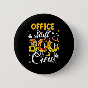 Office Staff Boo Crew Fun Halloween Matching Costu 6 Cm Round Badge