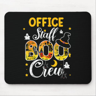 Office Staff Boo Crew Fun Halloween Matching Costu Mouse Mat