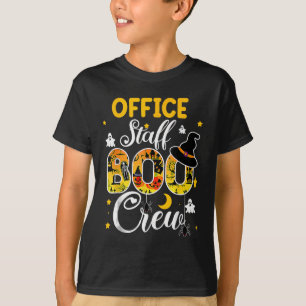 Office Staff Boo Crew Fun Halloween Matching Costu T-Shirt