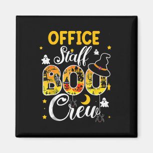Office Staff Boo Crew Funny Halloween Matching Cos Magnet