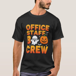 Office Staff Boo Crew Ghost Pumpkin Halloween Part T-Shirt
