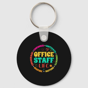 Office Staff Life - Front Office Squad School Secr Key Ring