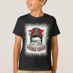 Office Staff SANTAS Favourite Office Staff elf CHr T-Shirt