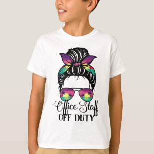 Office Staff Teacher Off Duty Sunglasses Vintage G T-Shirt