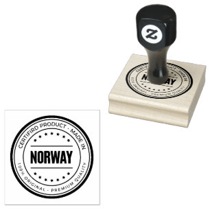 Office Stationery Logo Custom Wooden Handle Red Rubber Stamp