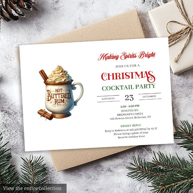 Office style digital festive cocktails party  invitation (Office style digital festive cocktails party invitation

)