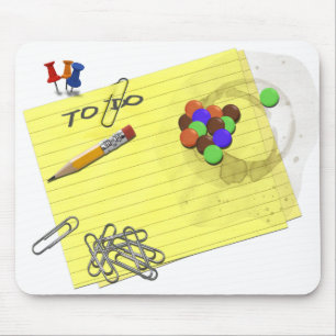 Office Supplies Mouse Mat