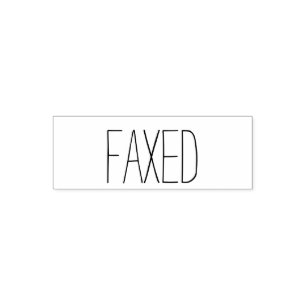 office supply : rubber ink stamp FAXED