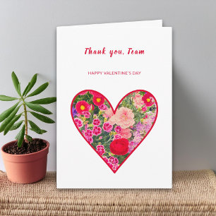 Office Thanks Team Valentine Employee Appreciation Card