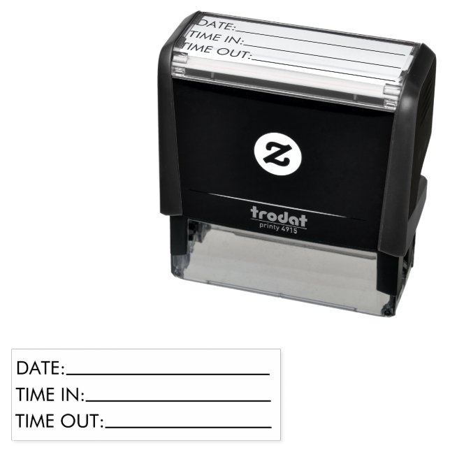 Office Time Data  Self-inking Stamp (In Situ)