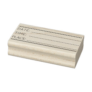 OFFICE TIME DATE PLACE SELF-INKING STAMP