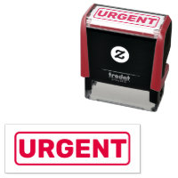 Office Urgent Self Inking Rubber Stamp
