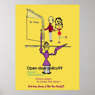 Office Wall Poster/Open Door Policy Poster