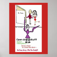 Office Wall Poster/Open Door Policy