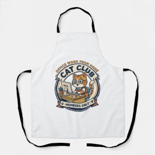 Office Work From Home Cat Cat Lover Gift - Office  Apron