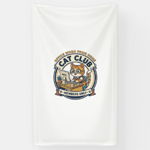 Office Work From Home Cat Cat Lover Gift - Office Banner
