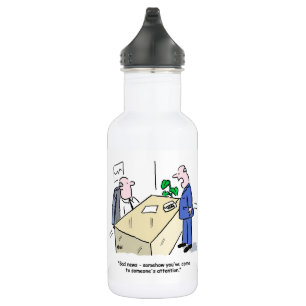 Office Worker Gets Noticed by Somebody. Funny 532 Ml Water Bottle
