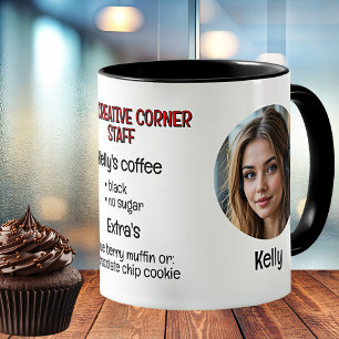 Office Worker Personalized Photo Coffee Mug