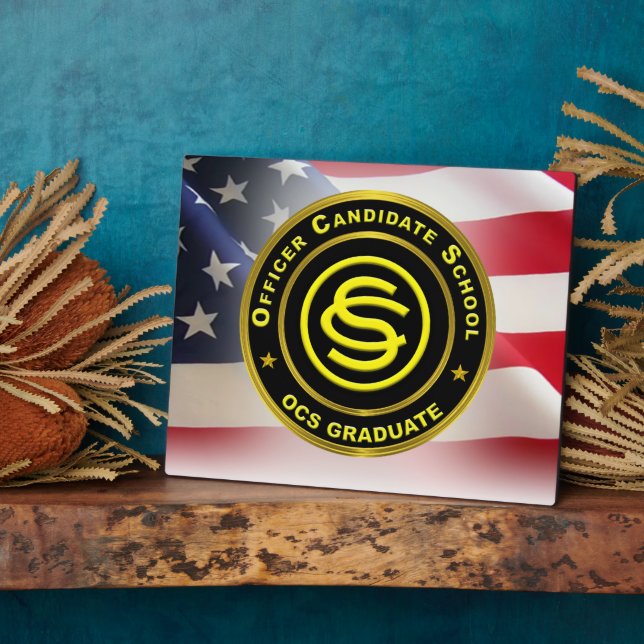 Officer Candidate School “OCS” Plaque (Side)