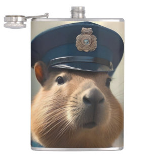Officer Capybara The Policeman, Hip Flask