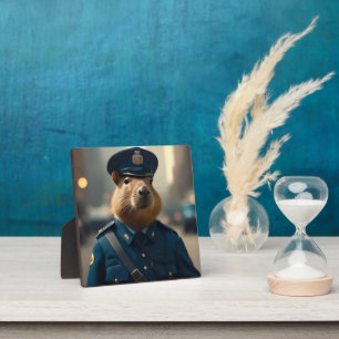 Officer Capybara The Policeman, Plaque