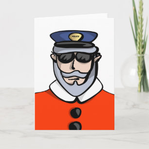 Officer Claus Greeting Card