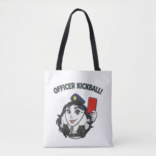 Officer Kickball Soccer Referee Tote Bag
