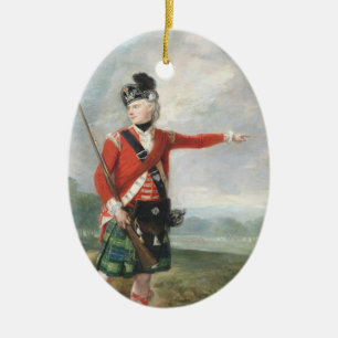 Officer of the 73rd Foot Ceramic Tree Decoration