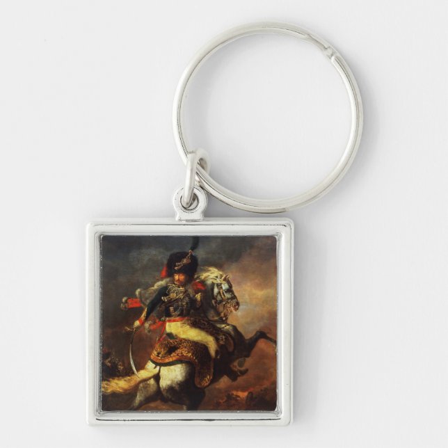 Officer of the Hussars, 1814 Key Ring (Front)