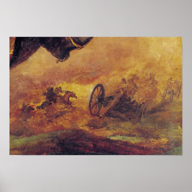 Officer of the Hussars, detail of cannon on Poster (Front)